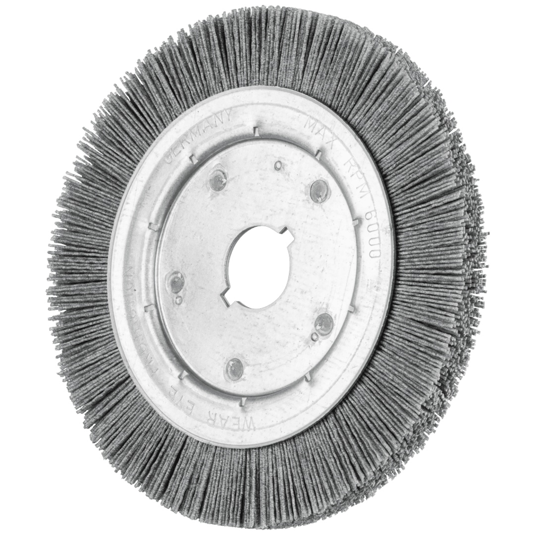 PFERD TOOLS Rundbürste schmal ungezopft RBU Ø200x16xvariable Bohrung SiC-Filament-Ø0,90 Korn 80