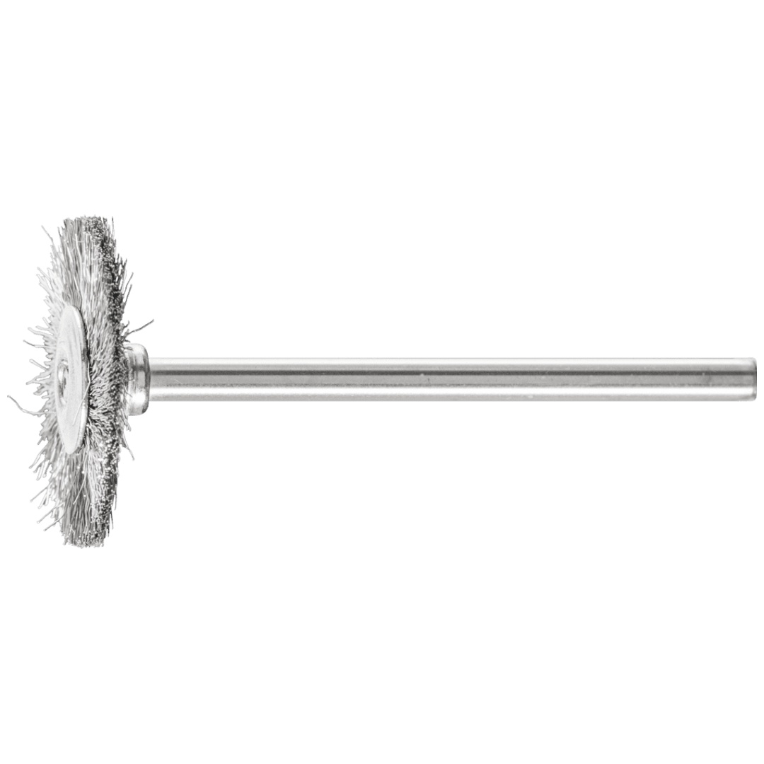 PFERD TOOLS Miniatur- Rundbürste RBU Ø22x2 mm Schaft-Ø3 mm Edelstahl-Draht-Ø0,10