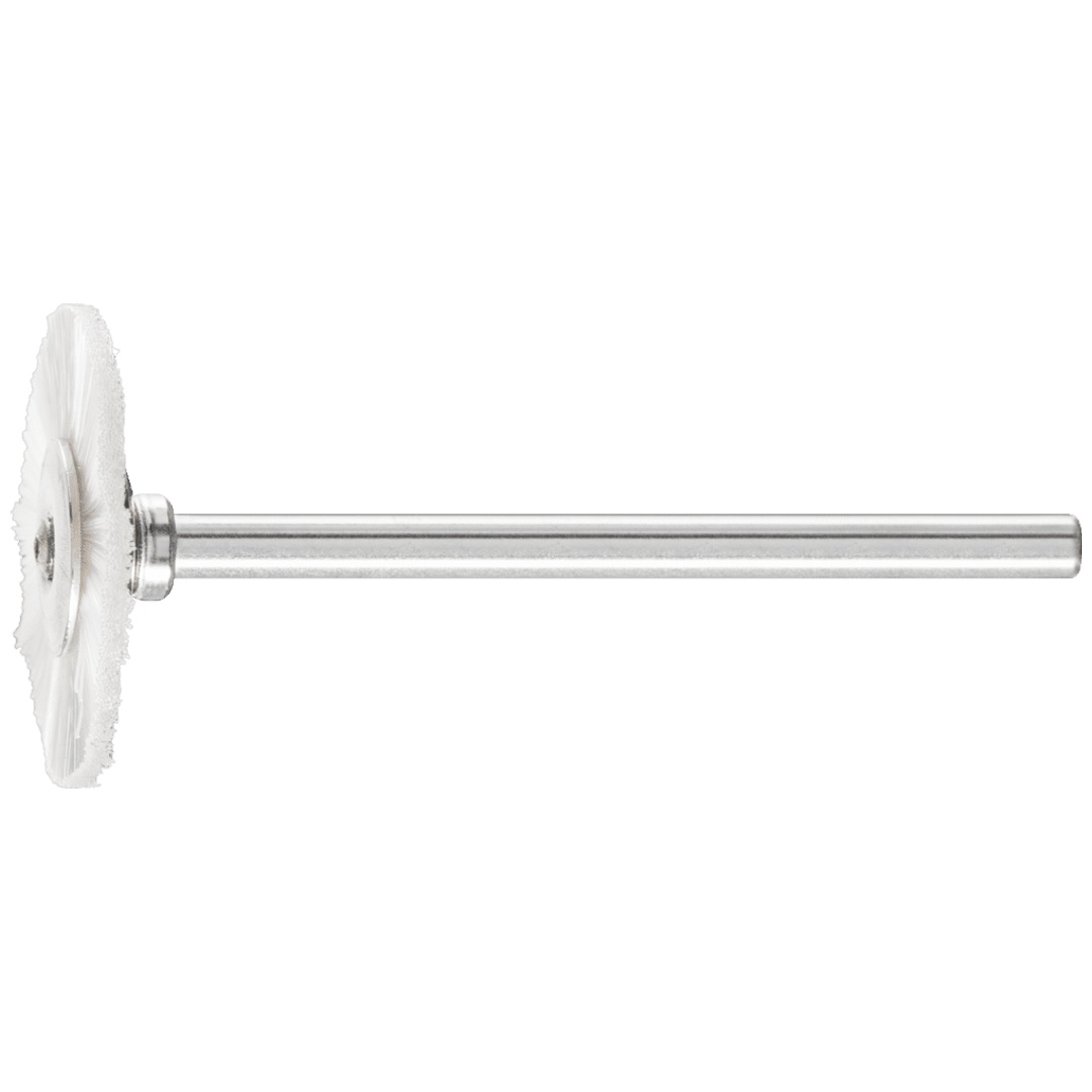 PFERD TOOLS Miniatur- Rundbürste RBU Ø22x2 mm Schaft-Ø3 mm Kunststoffbesatz-Ø0,15