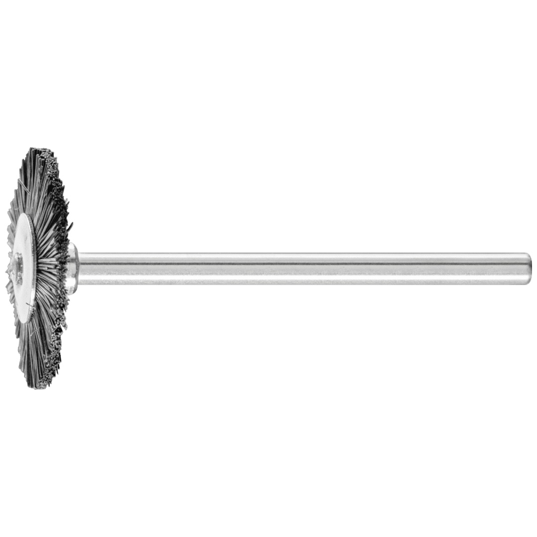PFERD TOOLS Miniatur- Rundbürste RBU Ø22x2 mm Schaft-Ø3 mm schwarze Schweineborste