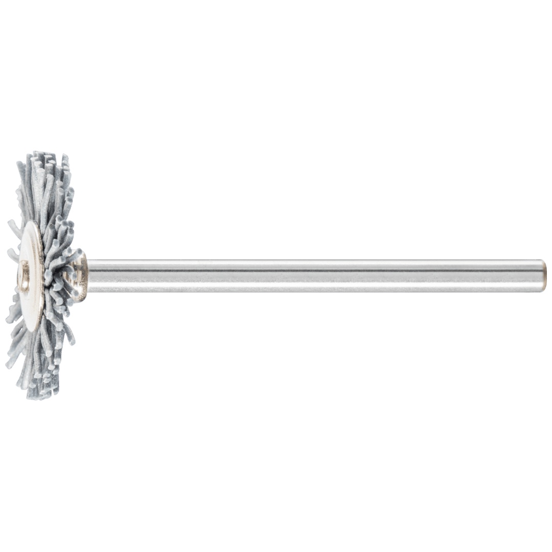 PFERD TOOLS Miniatur- Rundbürste RBU Ø 22x2 mm Schaft-Ø 3 mm SiC-Filament-Ø 0,55 mm Korn 320