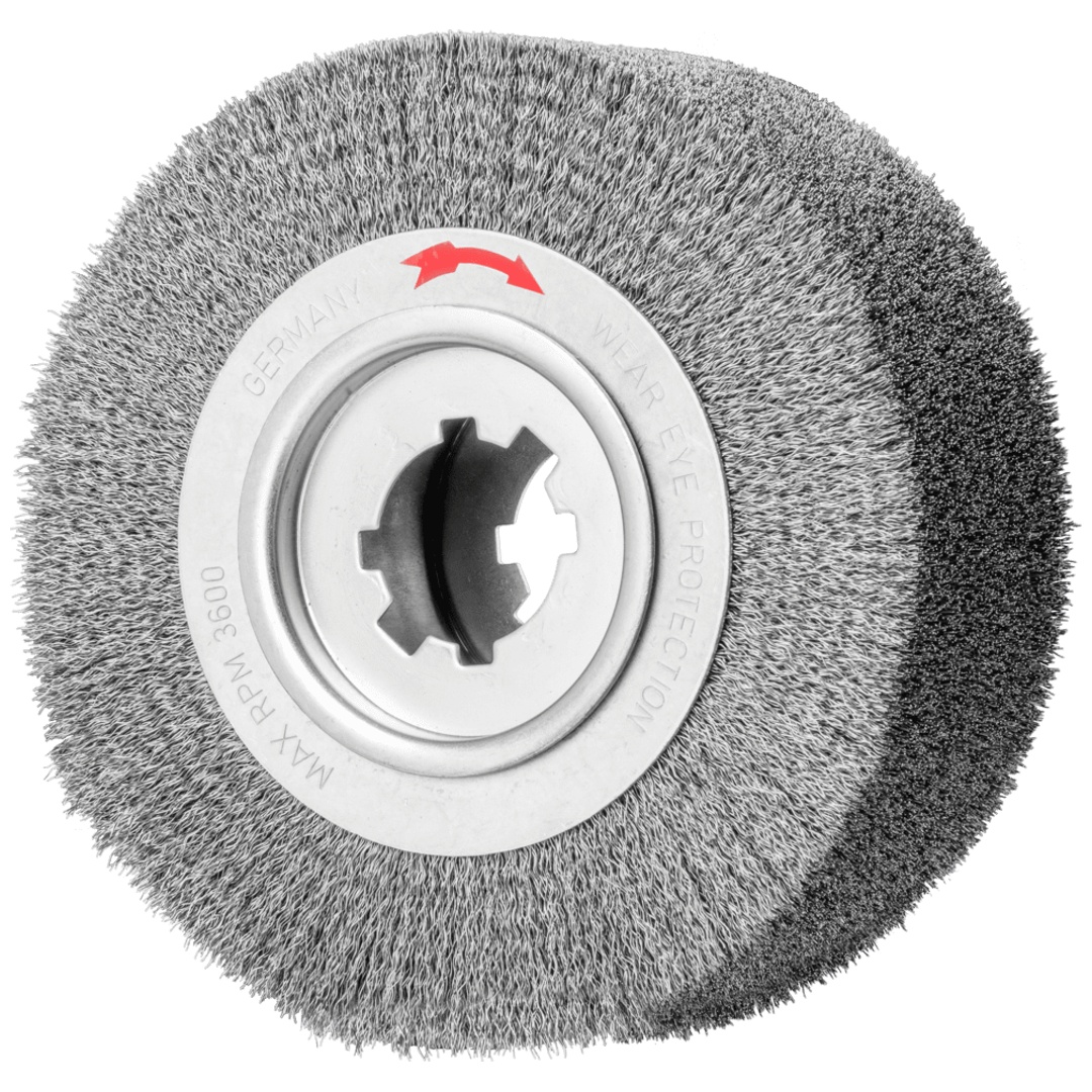 PFERD TOOLS Entgratbürste ungezopft RBU Ø 250x100x50,8 mm Bohrung Stahl-Draht-Ø 0,35 mm stationär
