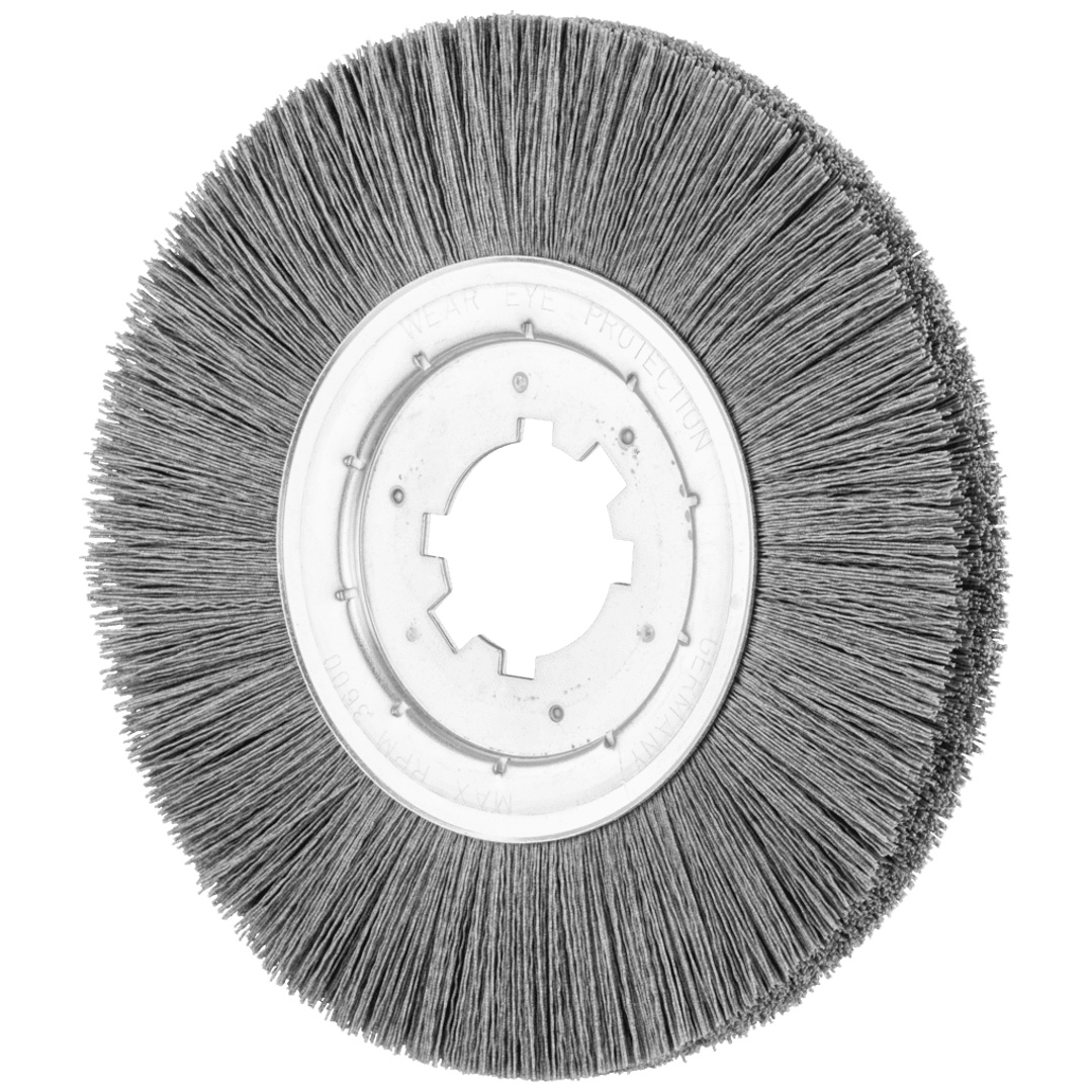 PFERD TOOLS Rundbürste ungezopft RBU Ø 250x15x50,8 mm Bohrung SiC-Filament-Ø 0,55 mm Korn 120 stationär