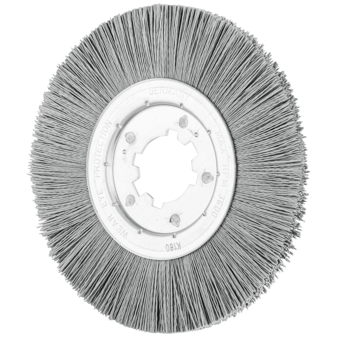 PFERD TOOLS Rundbürste ungezopft RBU Ø250x15x50,8 mm Bohrung SiC-Filament-Ø0,90 Korn 180 stationär