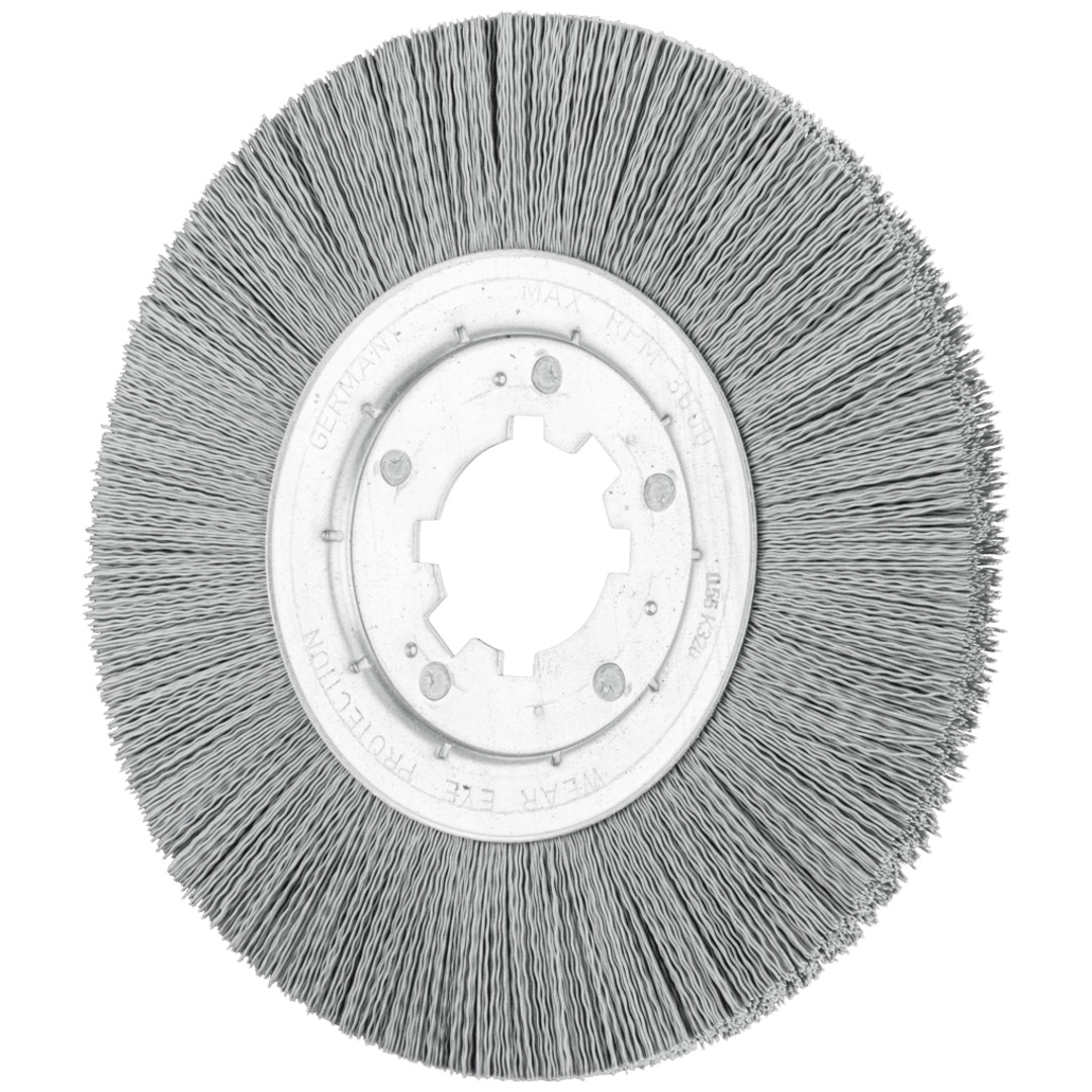 PFERD TOOLS Rundbürste ungezopft RBU Ø 250x15x50,8 mm Bohrung SiC-Filament-Ø 0,55 mm Korn 320 stationär