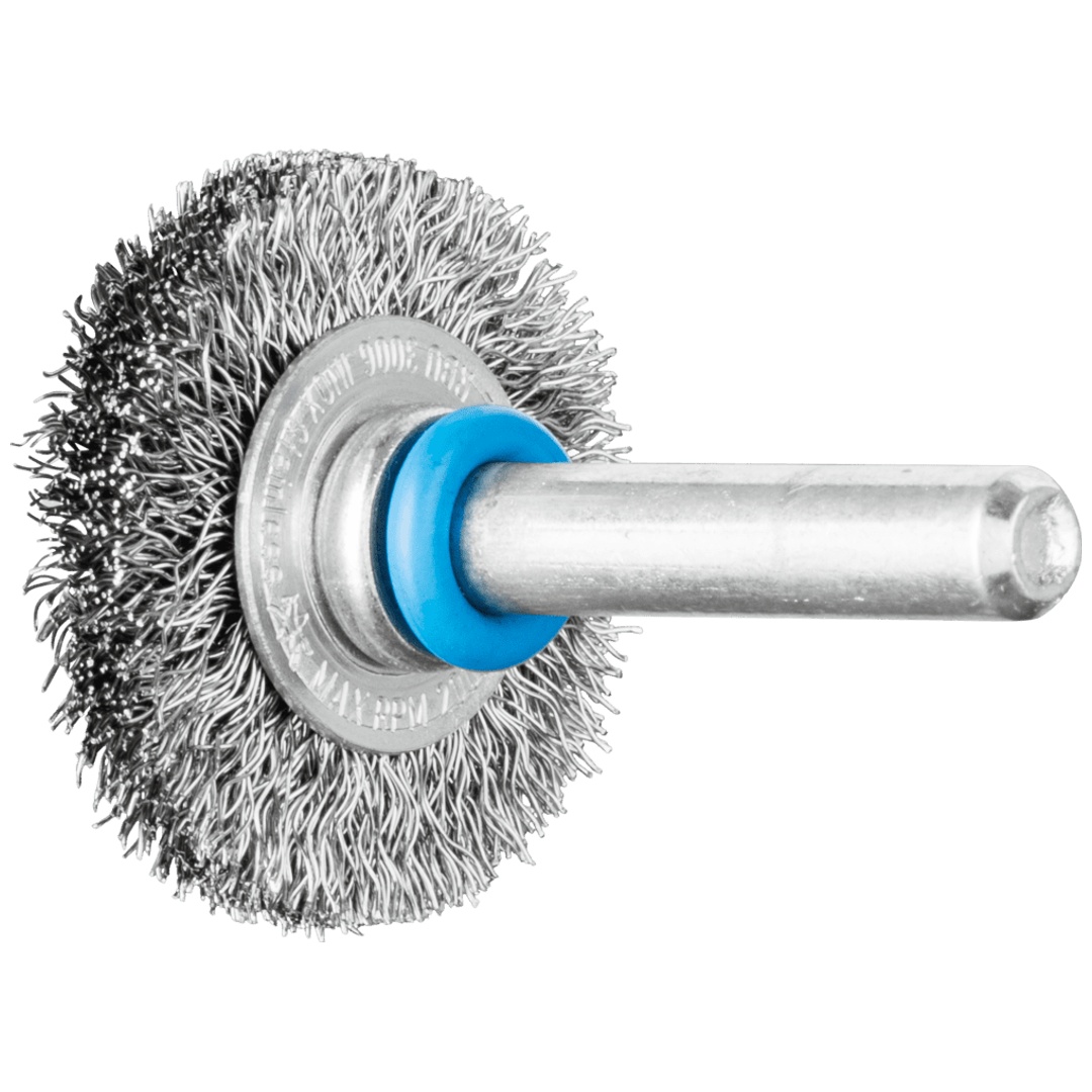 PFERD TOOLS Rundbürste ungezopft RBU Ø30x6 mm Schaft-Ø6 mm Edelstahl-Draht-Ø0,20