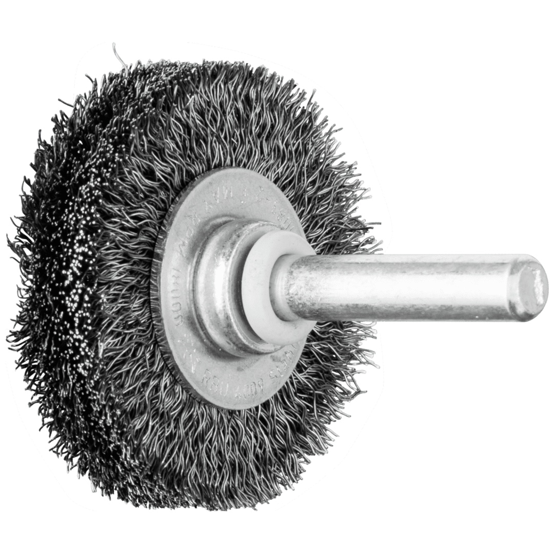 PFERD TOOLS Rundbürste ungezopft RBU Ø40x9 mm Schaft-Ø6 mm Stahl-Draht-Ø0,20