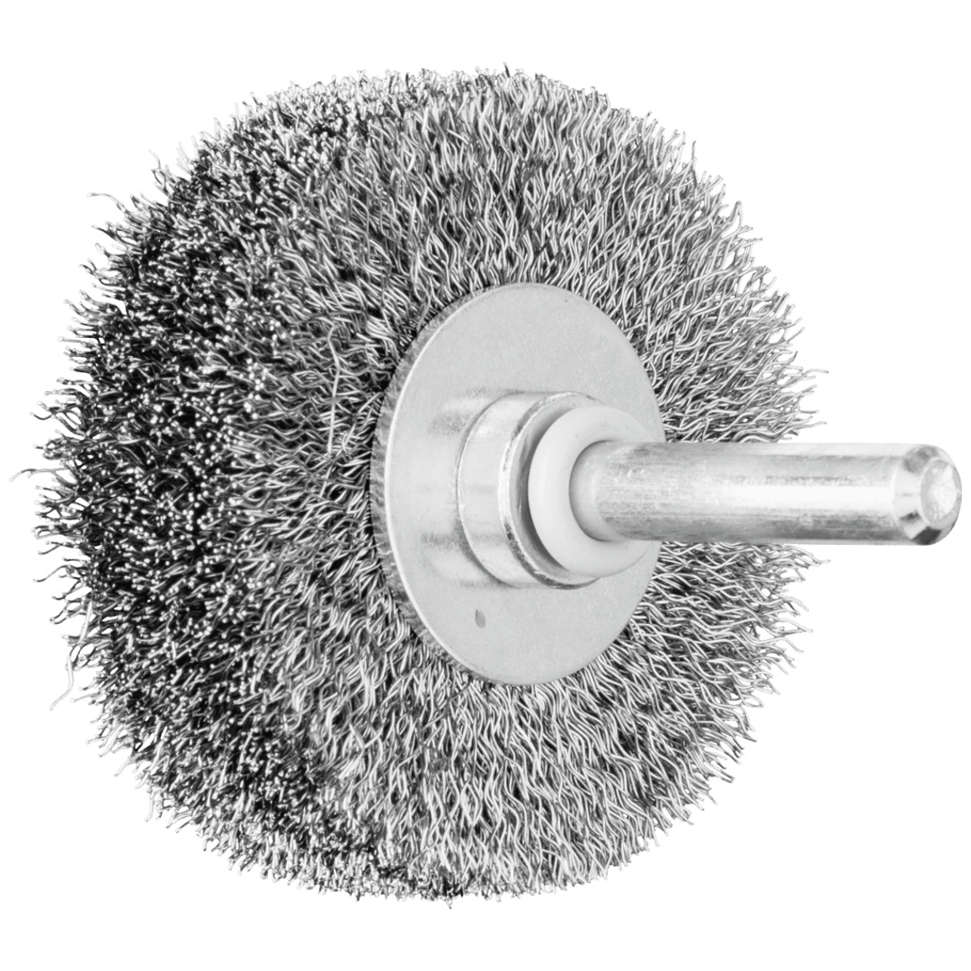 PFERD TOOLS POS Rundbürste ungezopft RBU Ø50x15 mm Schaft-Ø6 mm Stahl-Draht-Ø0,20 (10)