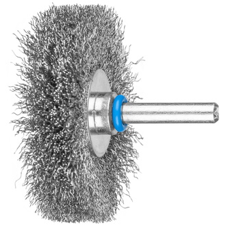 PFERD Rundbürste ungezopft RBU Ø60x10mm Schaft-Ø6 mm Edelstahl-Draht-Ø0,20