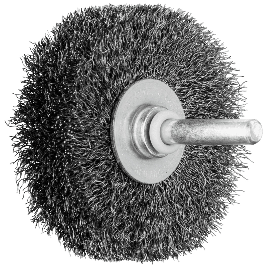 PFERD TOOLS Rundbürste ungezopft RBU Ø60x15 mm Schaft-Ø6 mm Stahl-Draht-Ø0,20