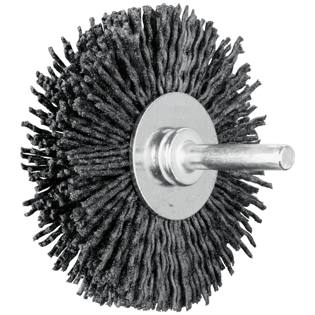 PFERD TOOLS Rundbürste ungezopft RBU Ø 70x15 mm Schaft-Ø 6 mm Keramik-Filament-Ø 1,10mm Korn 120