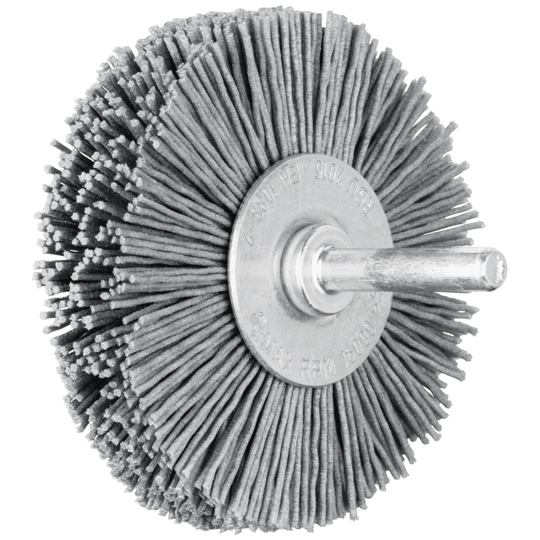 PFERD TOOLS Rundbürste ungezopft RBU Ø70x15 mm Schaft-Ø6 mm SiC-Filament-Ø0,90 Korn 180