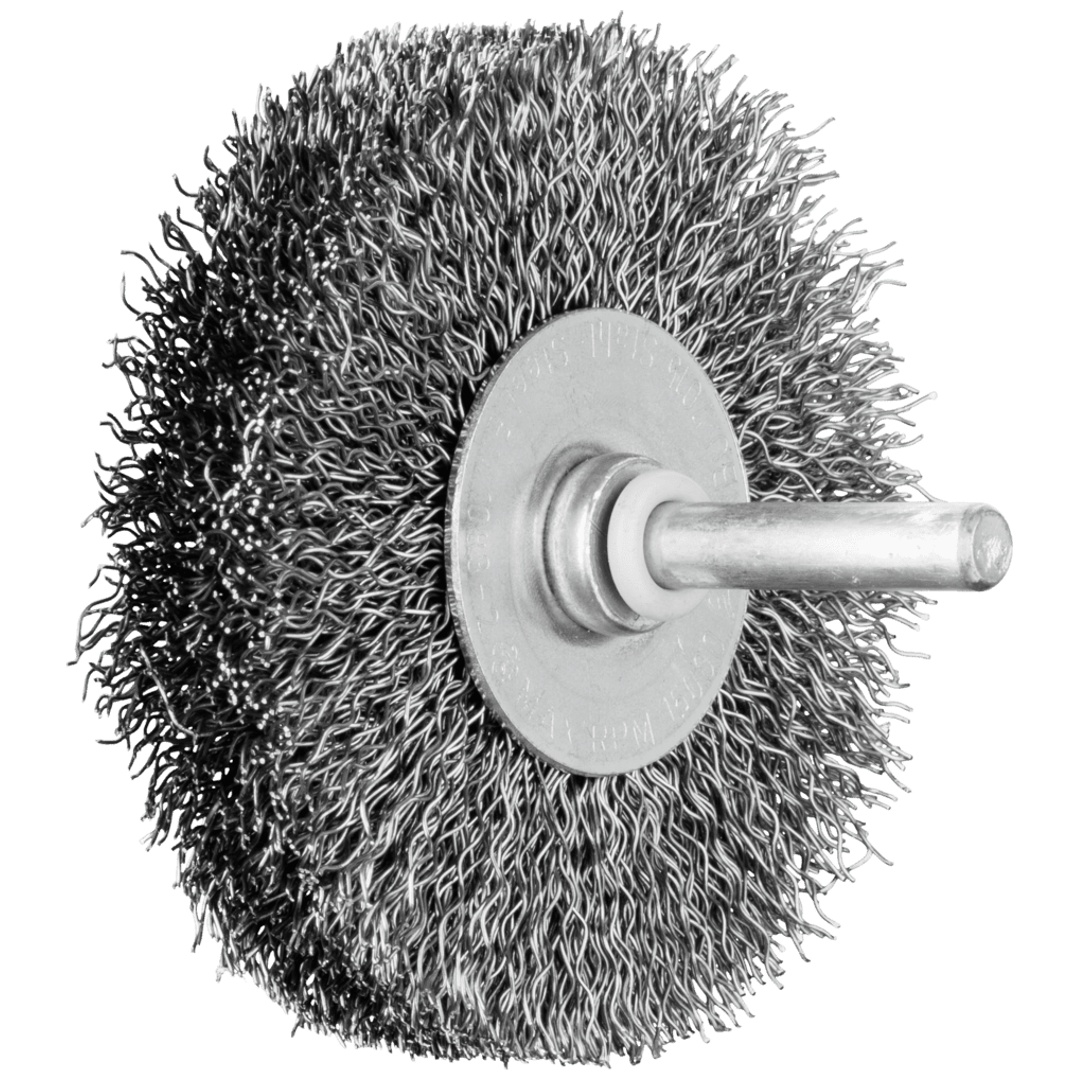 PFERD TOOLS POS Rundbürste ungezopft RBU Ø70x15 mm Schaft-Ø6 mm Stahl-Draht-Ø0,30 (10)