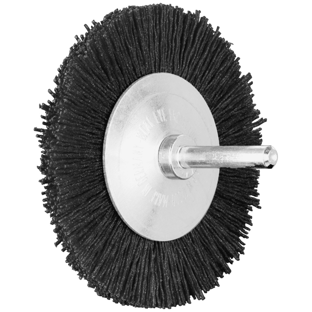 PFERD TOOLS Rundbürste ungezopft RBU Ø 80x8 mm Schaft-Ø 6 mm Keramik-Filament-Ø 0,55 mm Korn 120