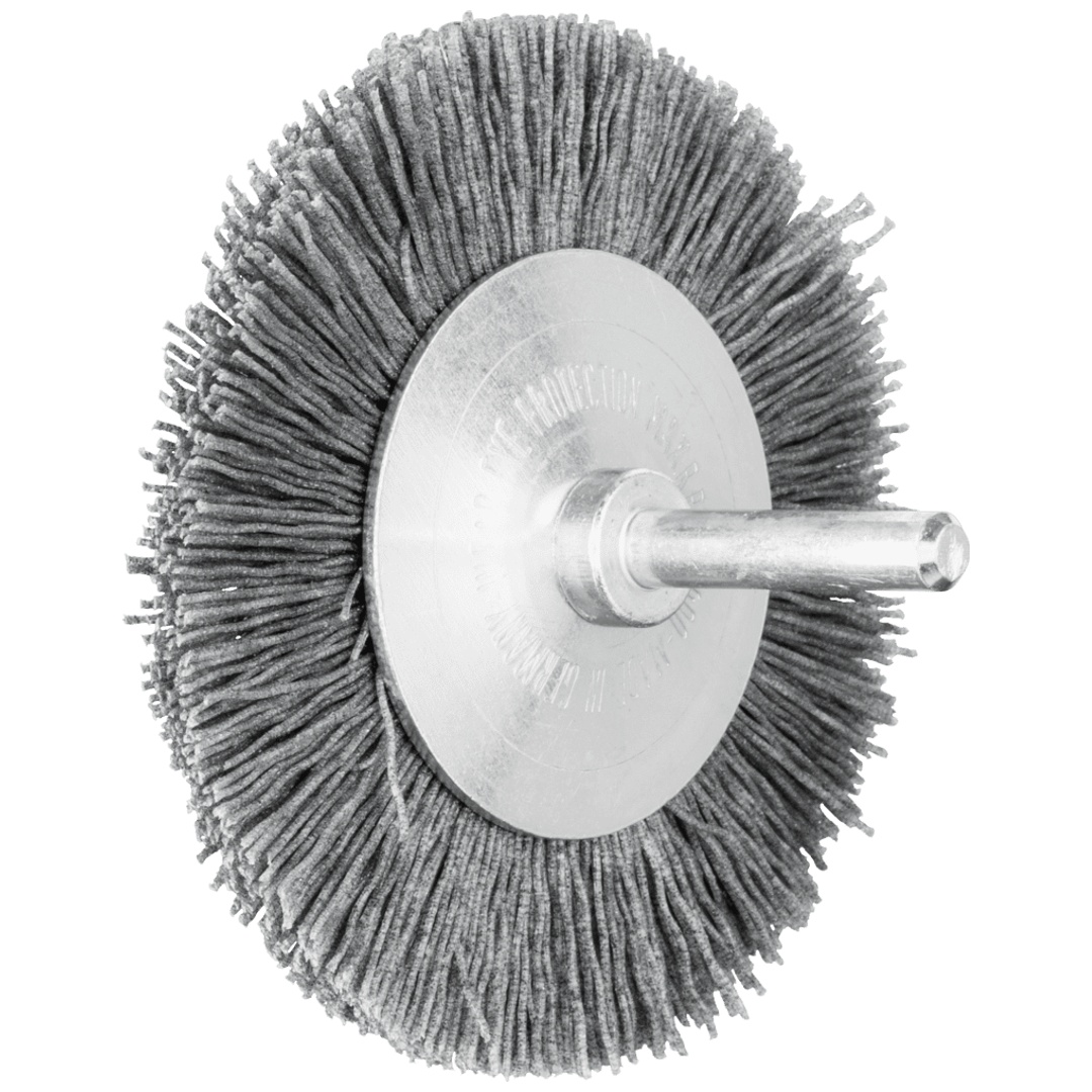 PFERD TOOLS Rundbürste ungezopft RBU Ø 80x8 mm Schaft-Ø 6 mm SiC-Filament-Ø 0,55 mm Korn 120