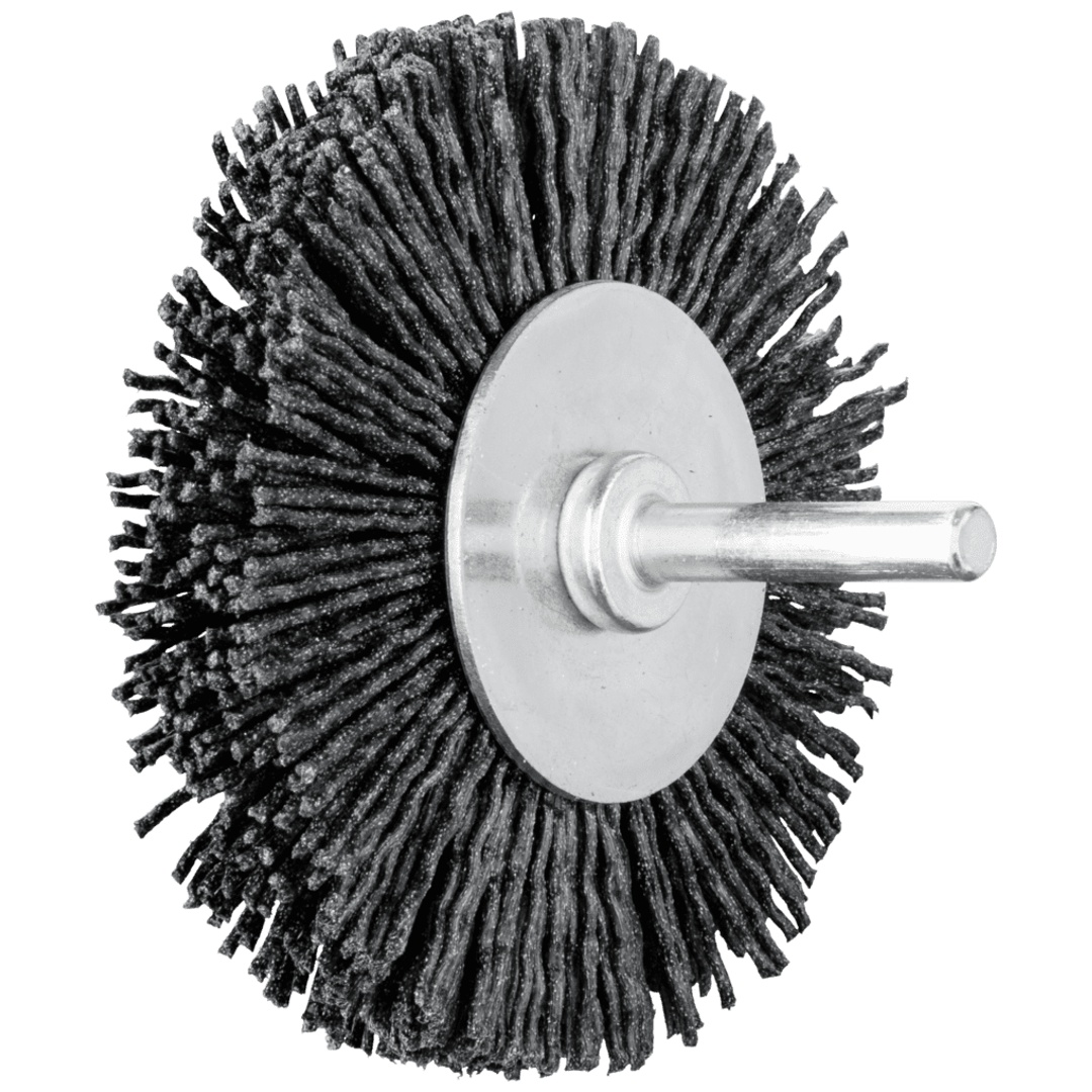 PFERD TOOLS Rundbürste ungezopft RBU Ø 80x15 mm Schaft-Ø 6 mm Keramik-Filament-Ø 1,10mm Korn 120