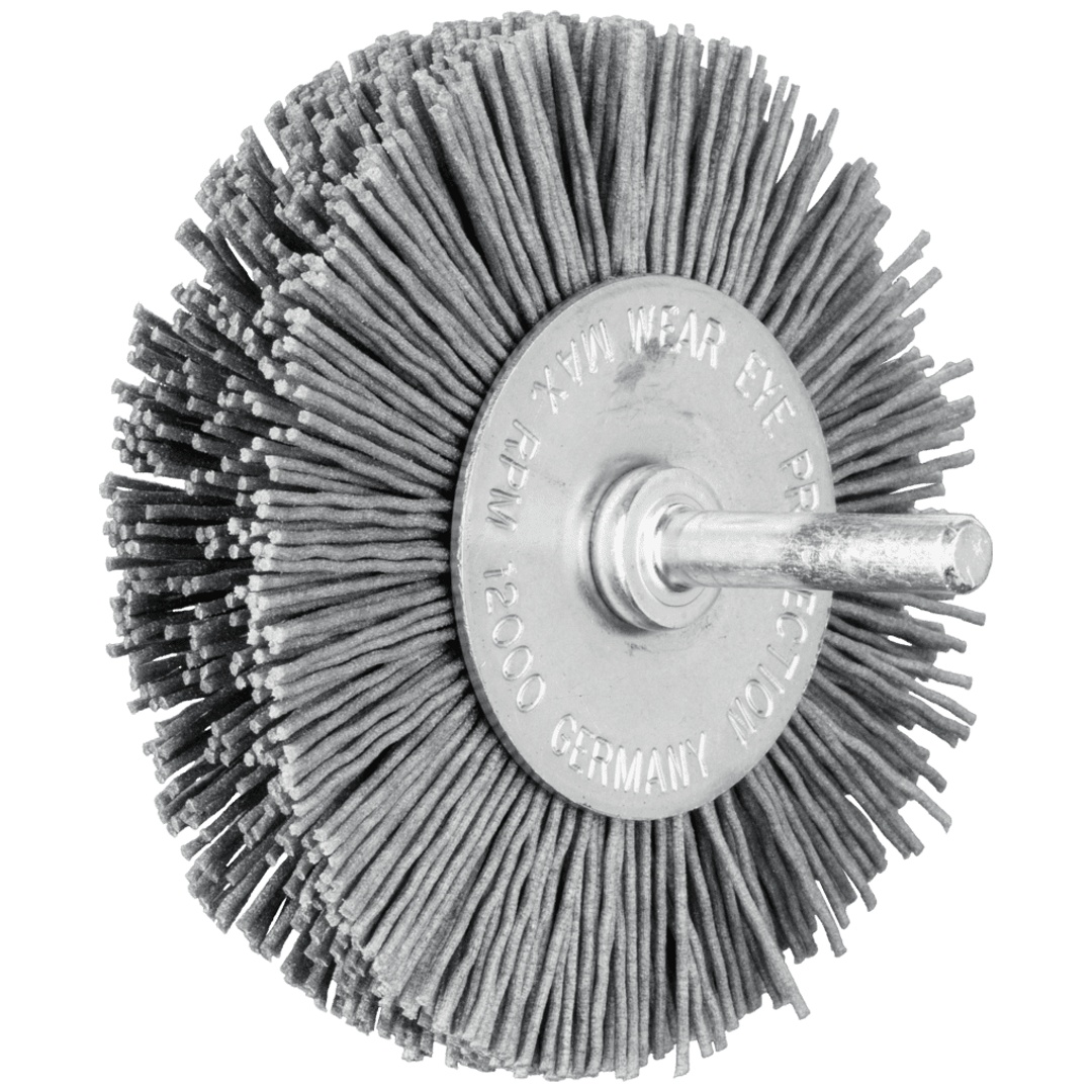 PFERD TOOLS Rundbürste ungezopft RBU Ø80x15 mm Schaft-Ø6 mm SiC-Filament-Ø0,90 Korn 180