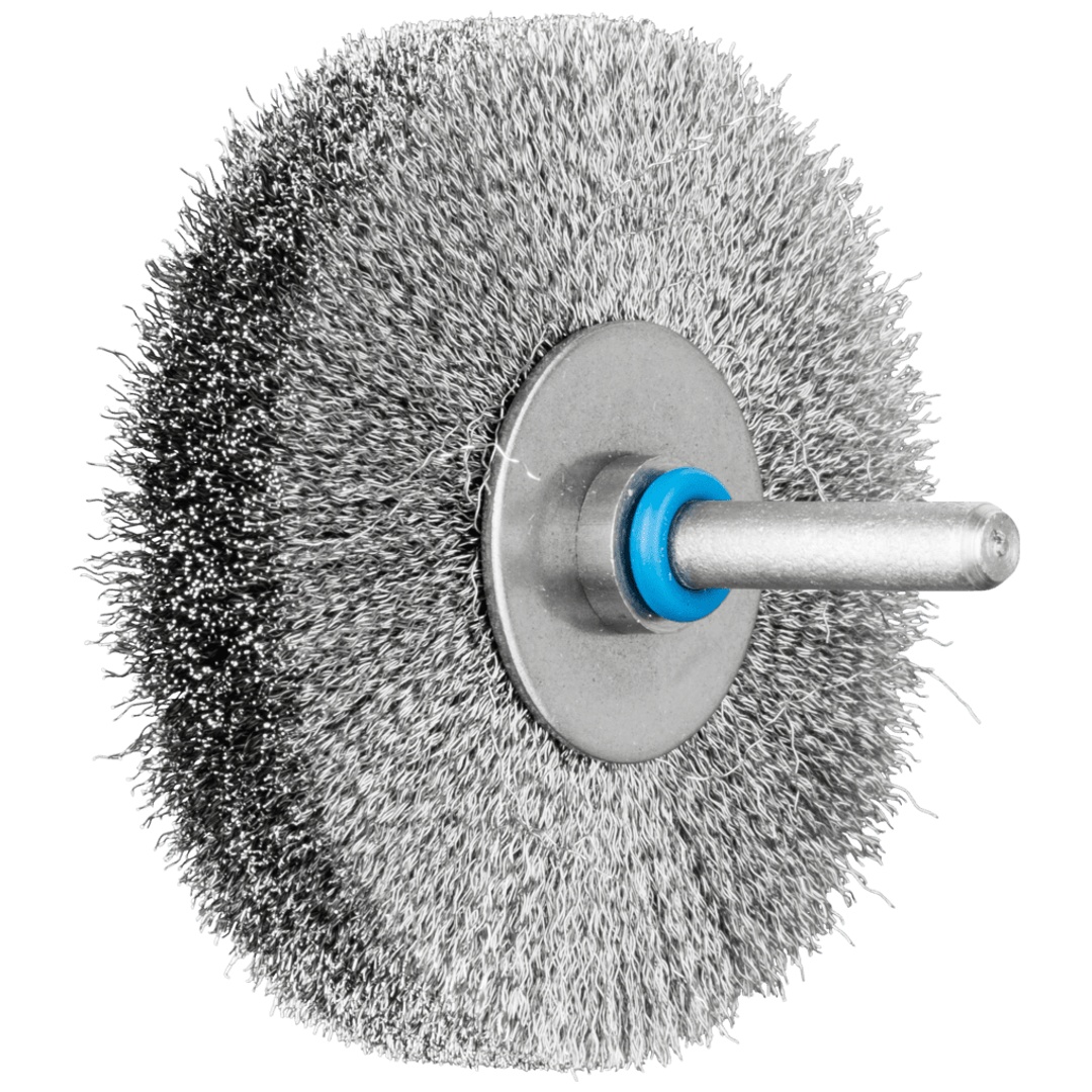 PFERD TOOLS INOX-TOTAL Rundbürste ungezopft RBUIT Ø70x15 mm Schaft-Ø6 mm Edelstahl-Draht-Ø0,15