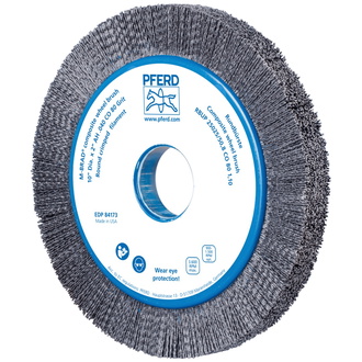 PFERD COMPOSITE Rundbürste RBUP Ø 250x25x50,8 mm Bohrung Keramik-Filament-Ø 1,10mm Korn 80 stationär