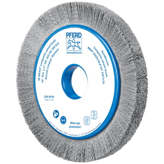 PFERD COMPOSITE Rundbürste RBUP Ø 250x25x50,8 mm Bohrung SiC-Filament-Ø 0,55 mm Korn 320 stationär