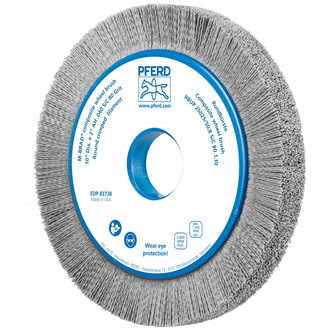 PFERD COMPOSITE Rundbürste RBUP Ø 250x25x50,8 mm Bohrung SiC-Filament-Ø 1,10mm Korn 80 stationär