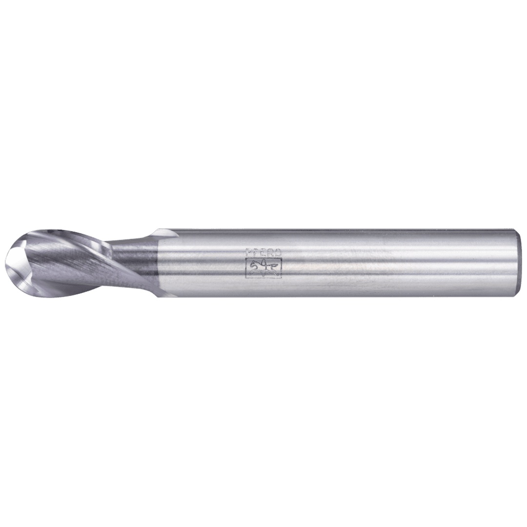 PFERD TOOLS VHM Vollradiusfräser lang 2 Schneiden Ø 8 mm TiAlN Schaft HA Universal Line Profilfräsen