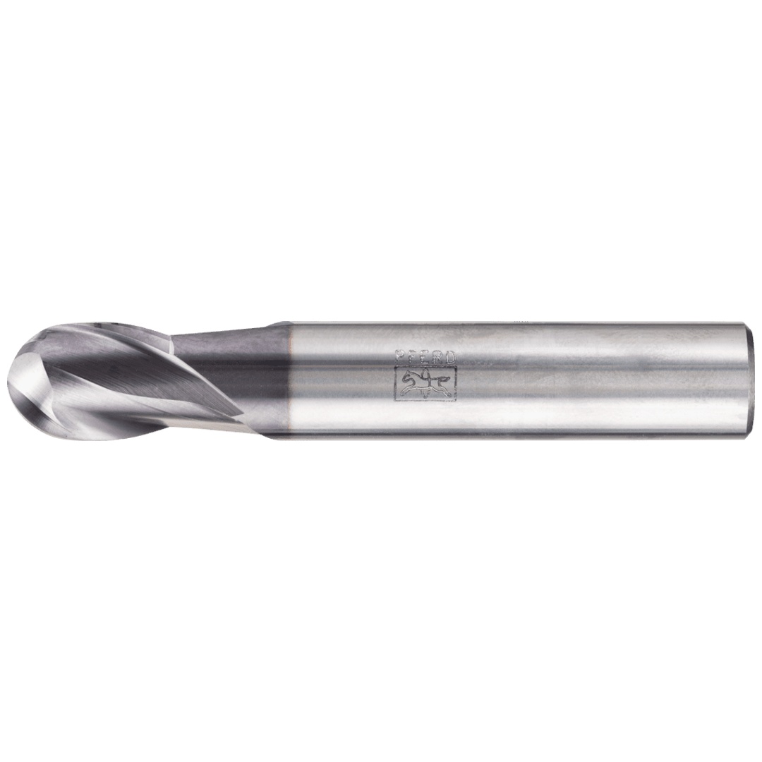 PFERD TOOLS VHM Vollradiusfräser lang 2 Schneiden Ø 12 mm TiAlN Schaft HA Universal Line Profilfräsen
