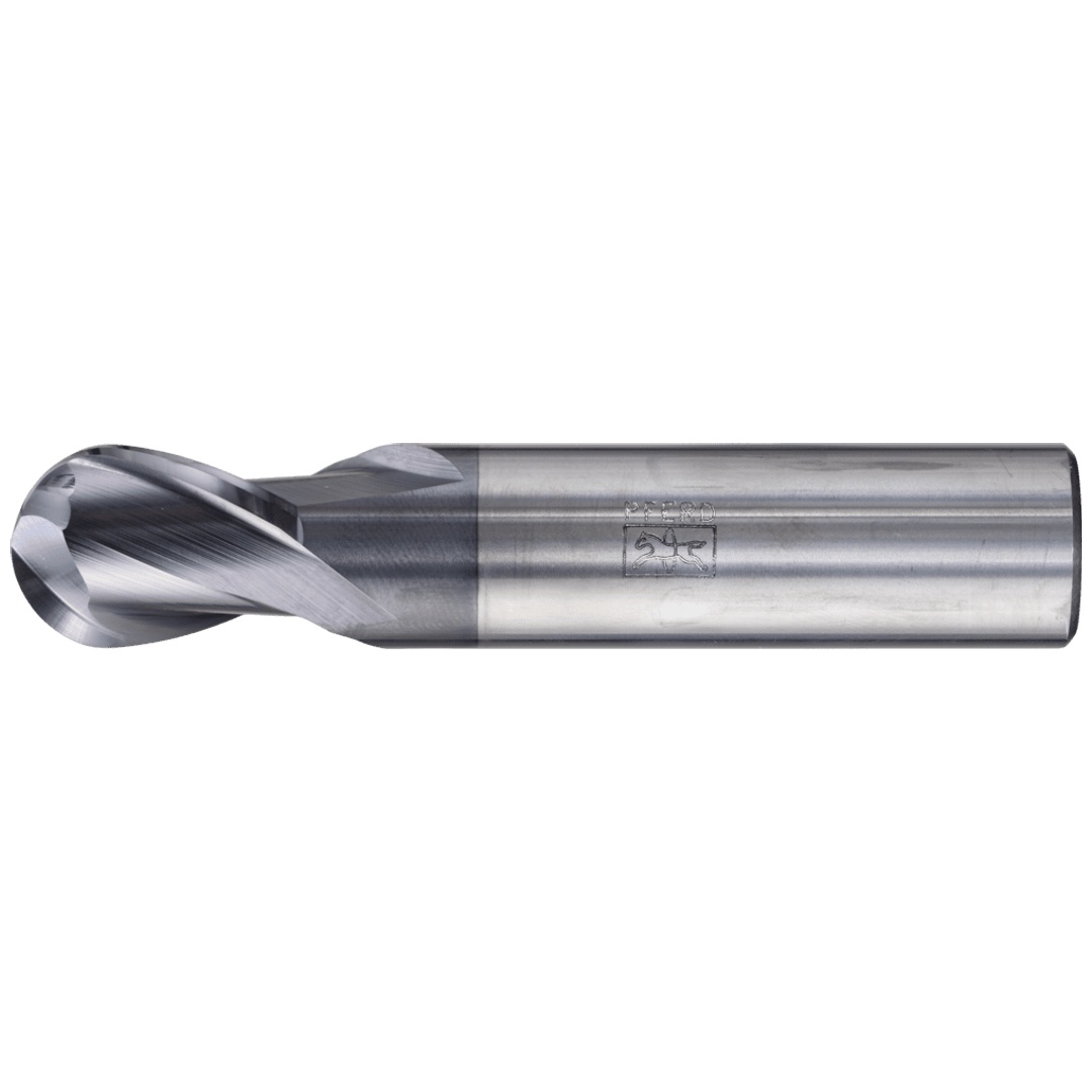 PFERD TOOLS VHM Vollradiusfräser lang 2 Schneiden Ø 16 mm TiAlN Schaft HA Universal Line Profilfräsen