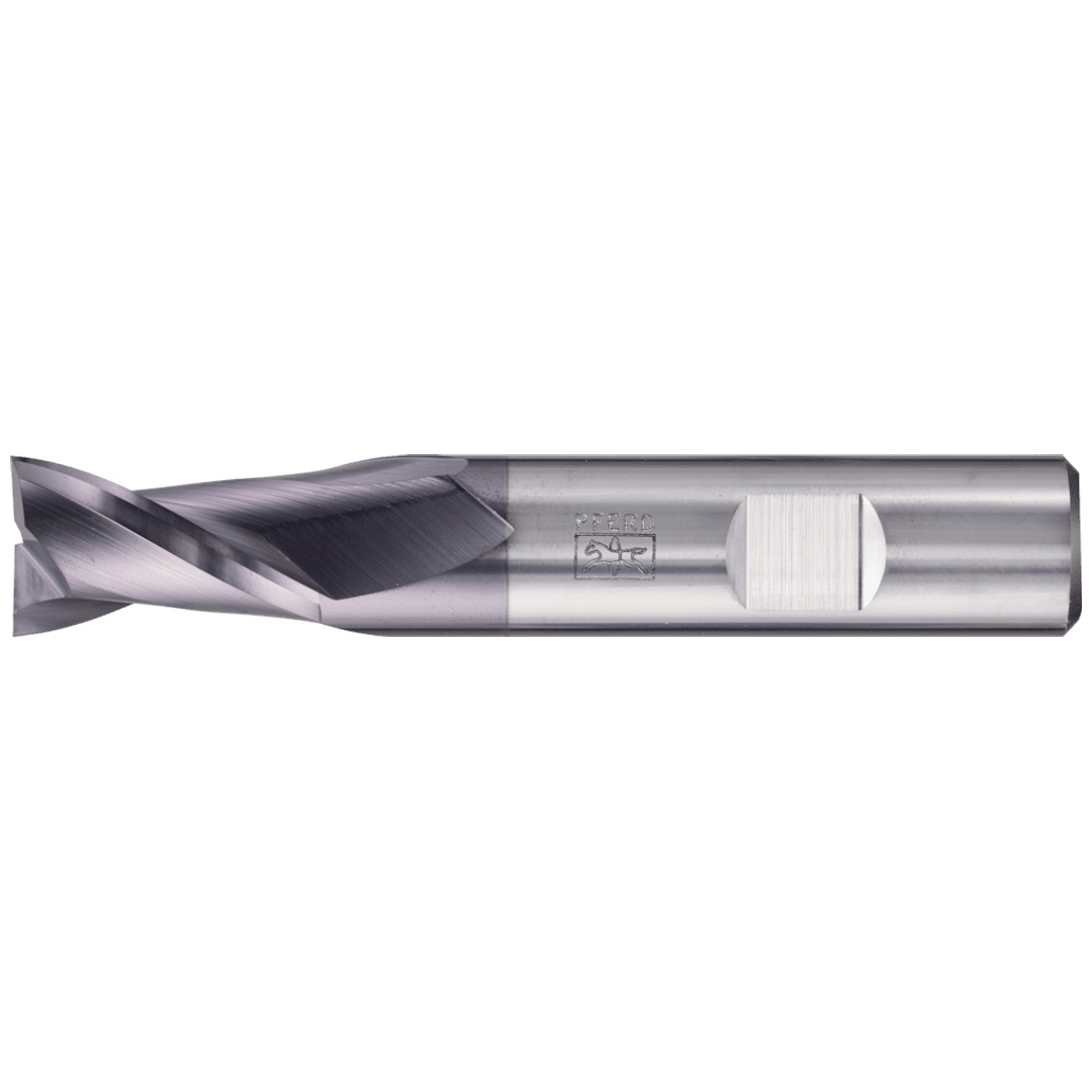 PFERD TOOLS VHM Eckfräser lang 2 Schneiden Ø 16 mm scharf TiAlN Schaft HB Universal Line Schruppen Schlichten Nuten
