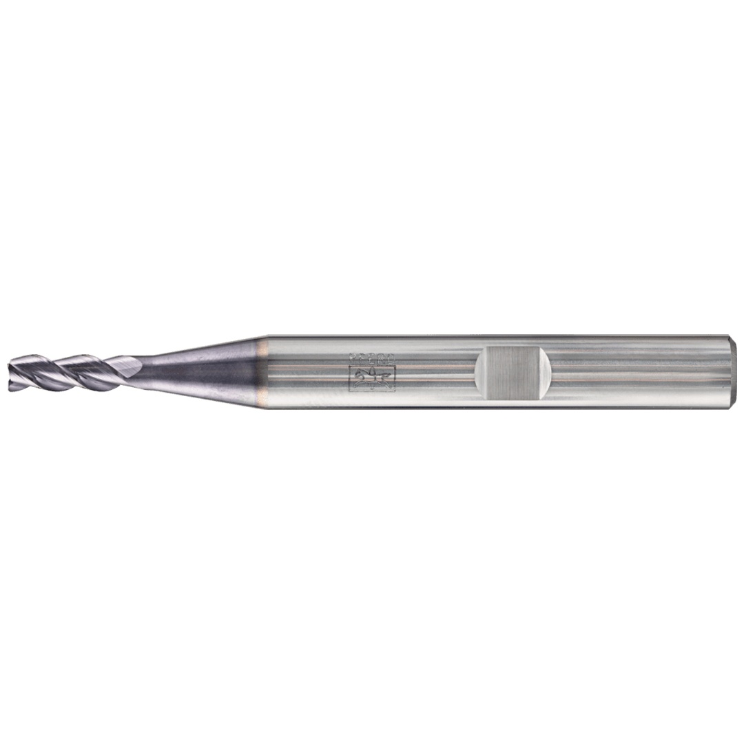PFERD TOOLS VHM Eckfräser lang 3 Schneiden Ø 3 mm 45° Fase TiAlN Schaft HB Universal Line Schruppen Schlichten Nuten