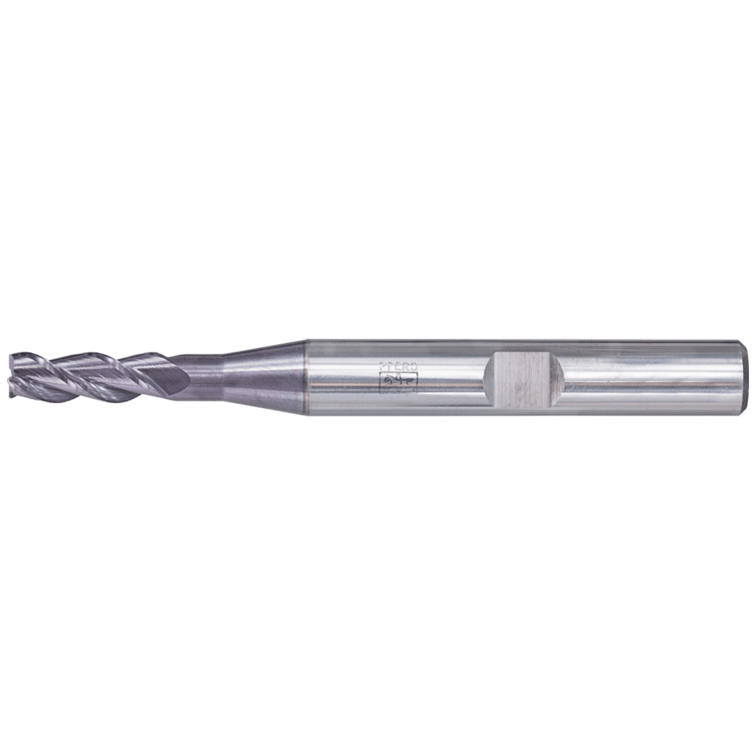 PFERD TOOLS VHM Eckfräser lang 3 Schneiden Ø 4 mm 45° Fase TiAlN Schaft HB Universal Line Schruppen Schlichten Nuten