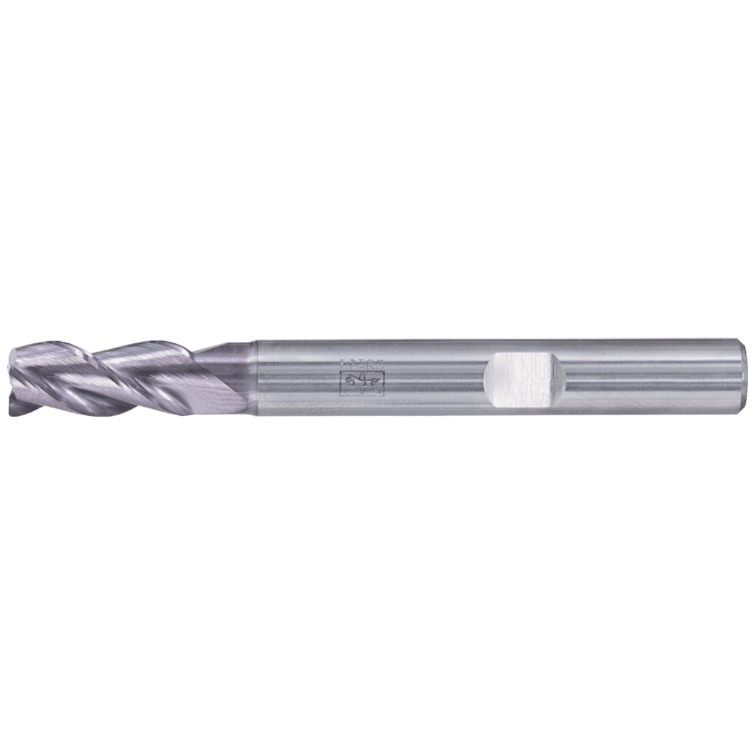 PFERD TOOLS VHM Eckfräser lang 3 Schneiden Ø 6 mm 45° Fase TiAlN Schaft HB Universal Line Schruppen Schlichten Nuten