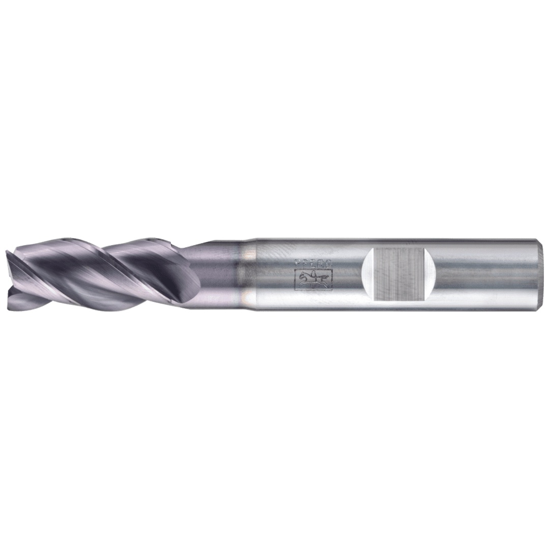 PFERD TOOLS VHM Eckfräser lang 3 Schneiden Ø 10 mm 45° Fase TiAlN Schaft HB Universal Line Schruppen Schlichten Nuten