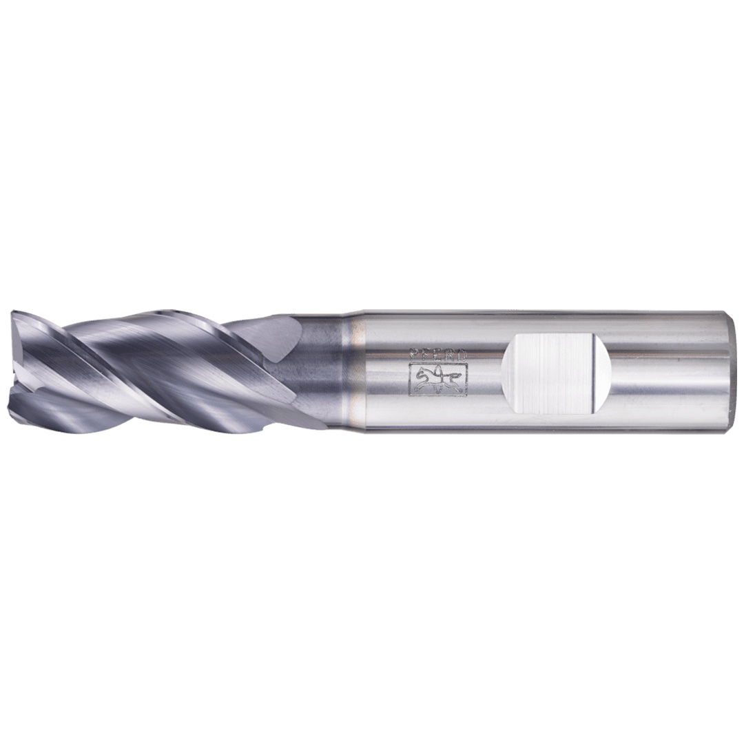 PFERD TOOLS VHM Eckfräser lang 3 Schneiden Ø 16 mm 45° Fase TiAlN Schaft HB Universal Line Schruppen Schlichten Nuten