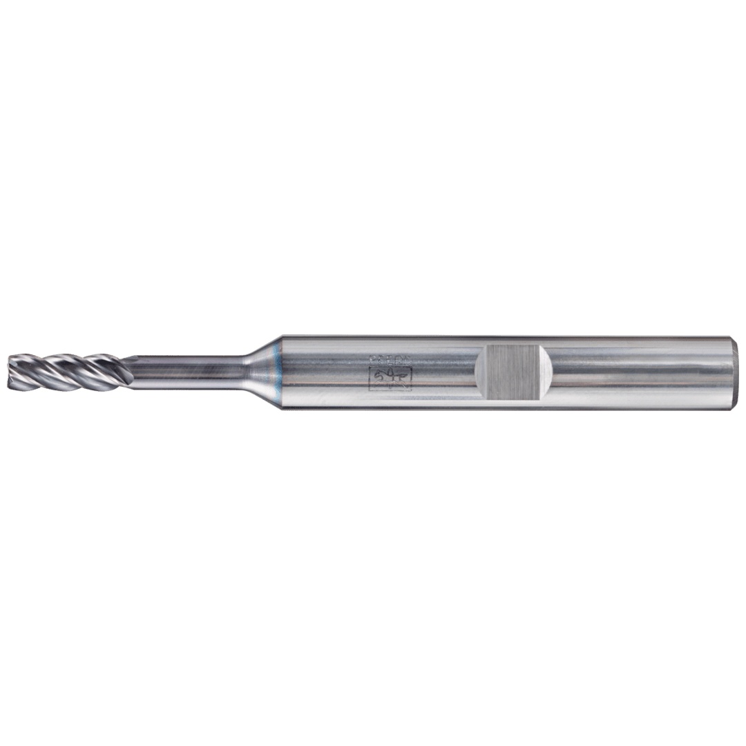 PFERD TOOLS VHM Eckfräser lang 4 Schneiden Ø 3 mm 45° Fase TiAlN Schaft HB Universal Line Schruppen Schlichten Nuten