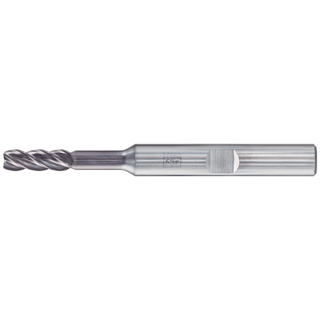 PFERD TOOLS VHM Eckfräser lang 4 Schneiden Ø 4 mm 45° Fase TiAlN Schaft HB Universal Line Schruppen Schlichten Nuten