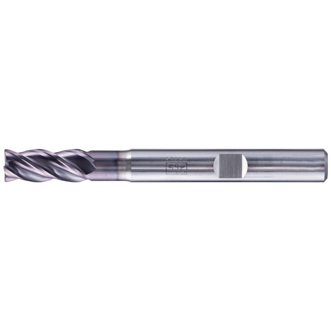 PFERD TOOLS VHM Eckfräser lang 4 Schneiden Ø 6 mm 45° Fase TiAlN Schaft HB Universal Line Schruppen Schlichten Nuten