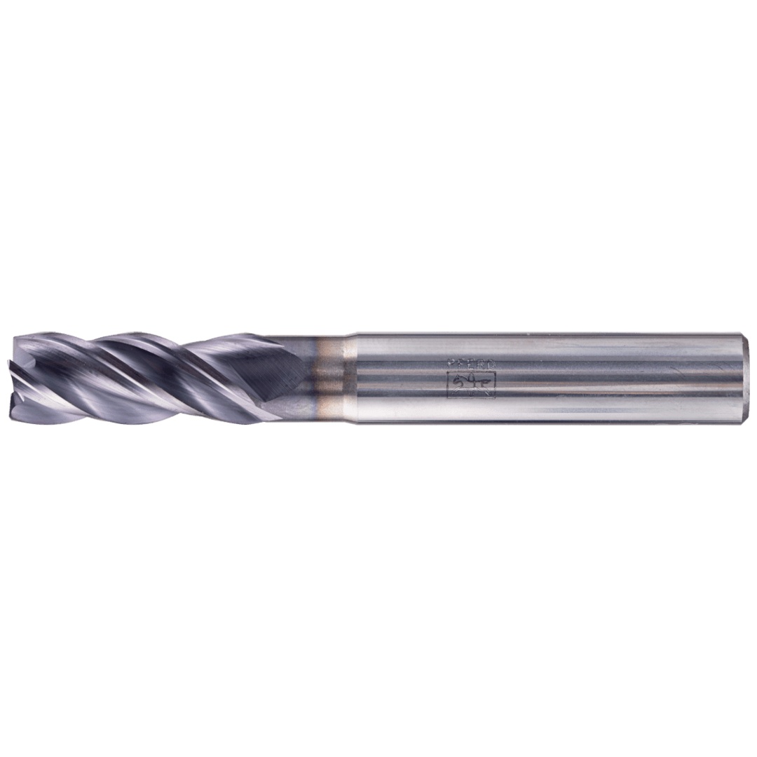 PFERD TOOLS VHM Eckfräser lang 4 Schneiden Ø 8 mm 45° Fase TiAlN Schaft HA Universal Line Schruppen Schlichten Nuten