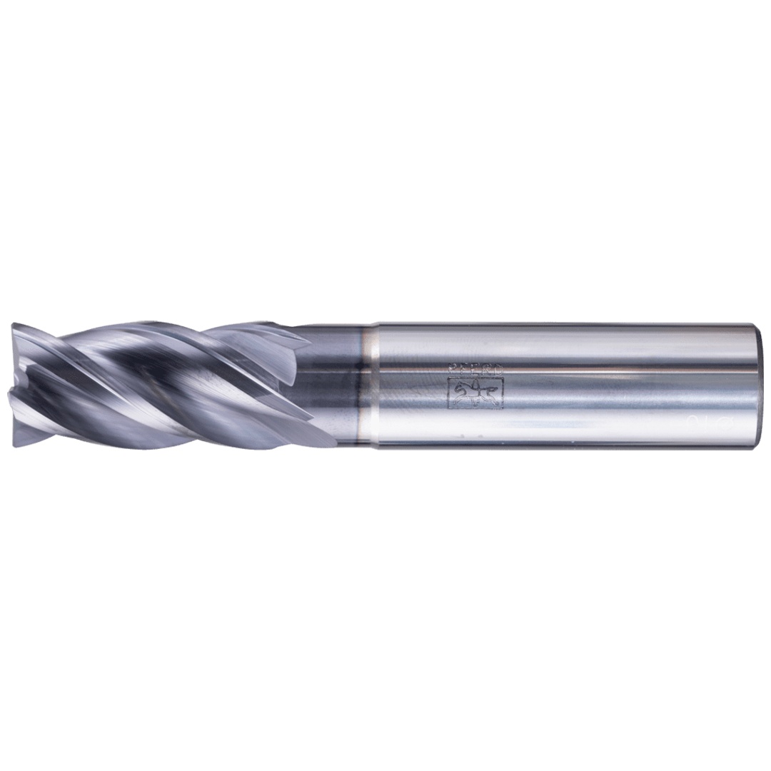 PFERD TOOLS VHM Eckfräser lang 4 Schneiden Ø 16 mm 45° Fase TiAlN Schaft HA Universal Line Schruppen Schlichten Nuten
