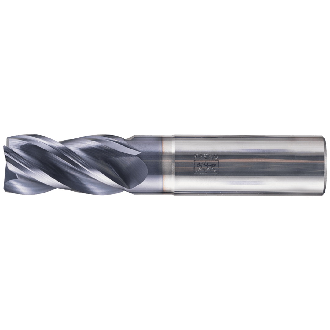 PFERD TOOLS VHM Eckfräser lang 4 Schneiden Ø 20 mm 45° Fase TiAlN Schaft HA Universal Line Schruppen Schlichten Nuten