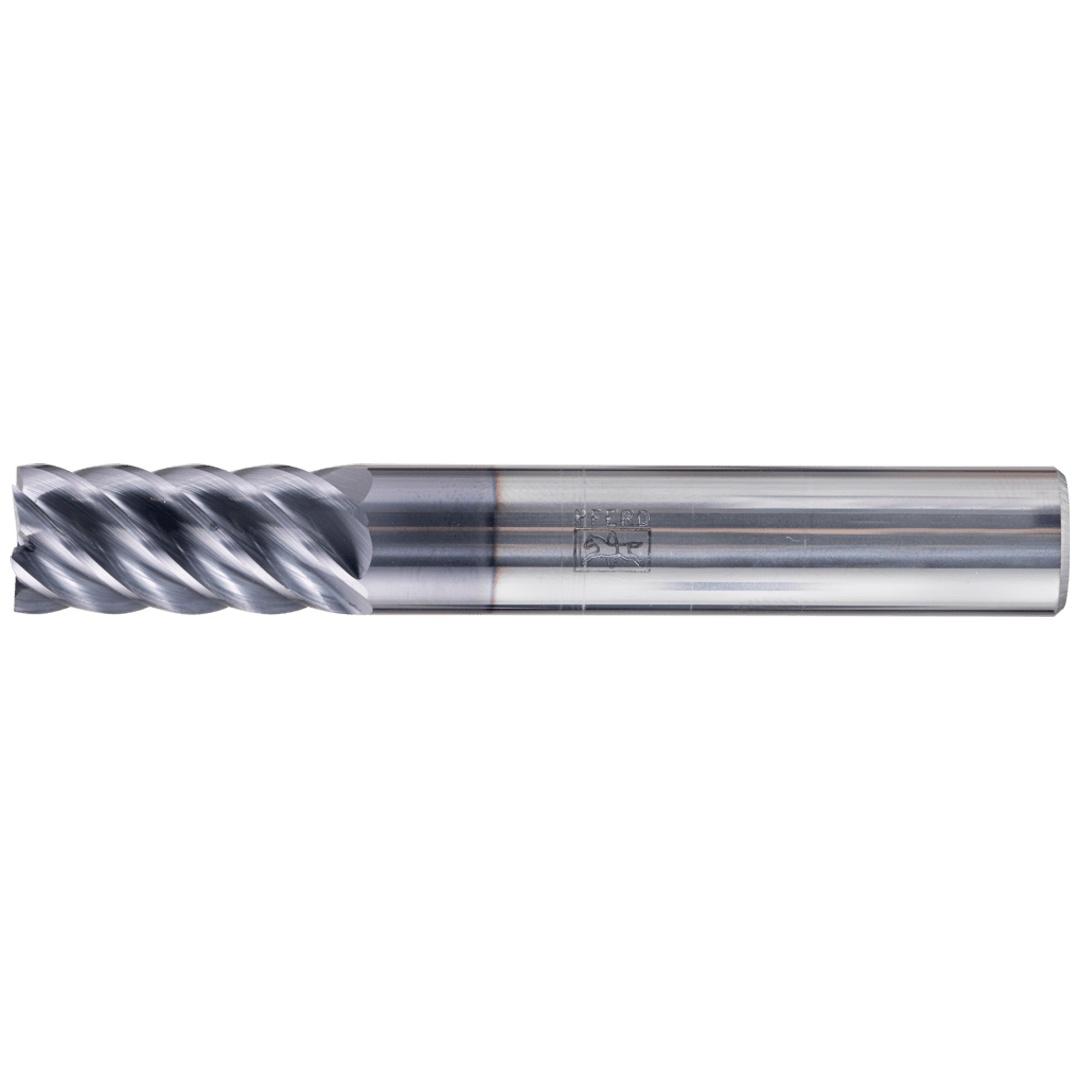PFERD TOOLS VHM Eckfräser lang 6 Schneiden Ø 12 mm scharf TiAlN Schaft HA Universal Line Schlichten Besäumen