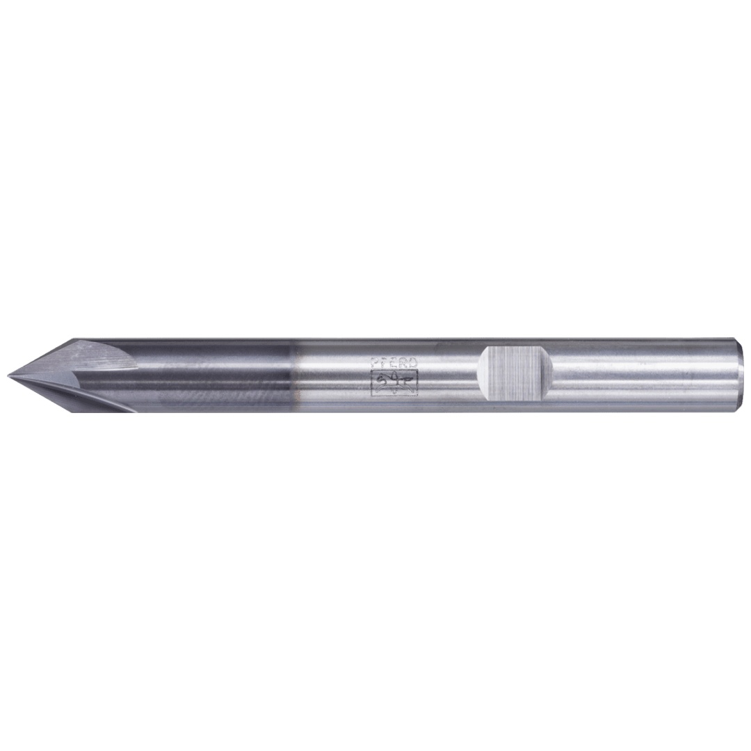 PFERD TOOLS VHM Entgratfräser 4 Schneiden 60° Ø 6 mm TiAlN Schaft HB Universal Line Anfasen Entgraten