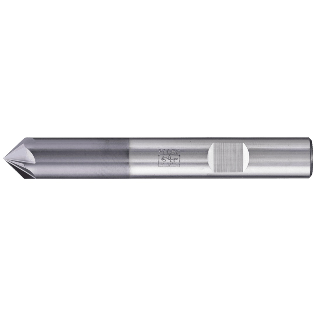 PFERD TOOLS VHM Entgratfräser 6 Schneiden 90° Ø 10 mm TiAlN Schaft HB Universal Line Anfasen Entgraten