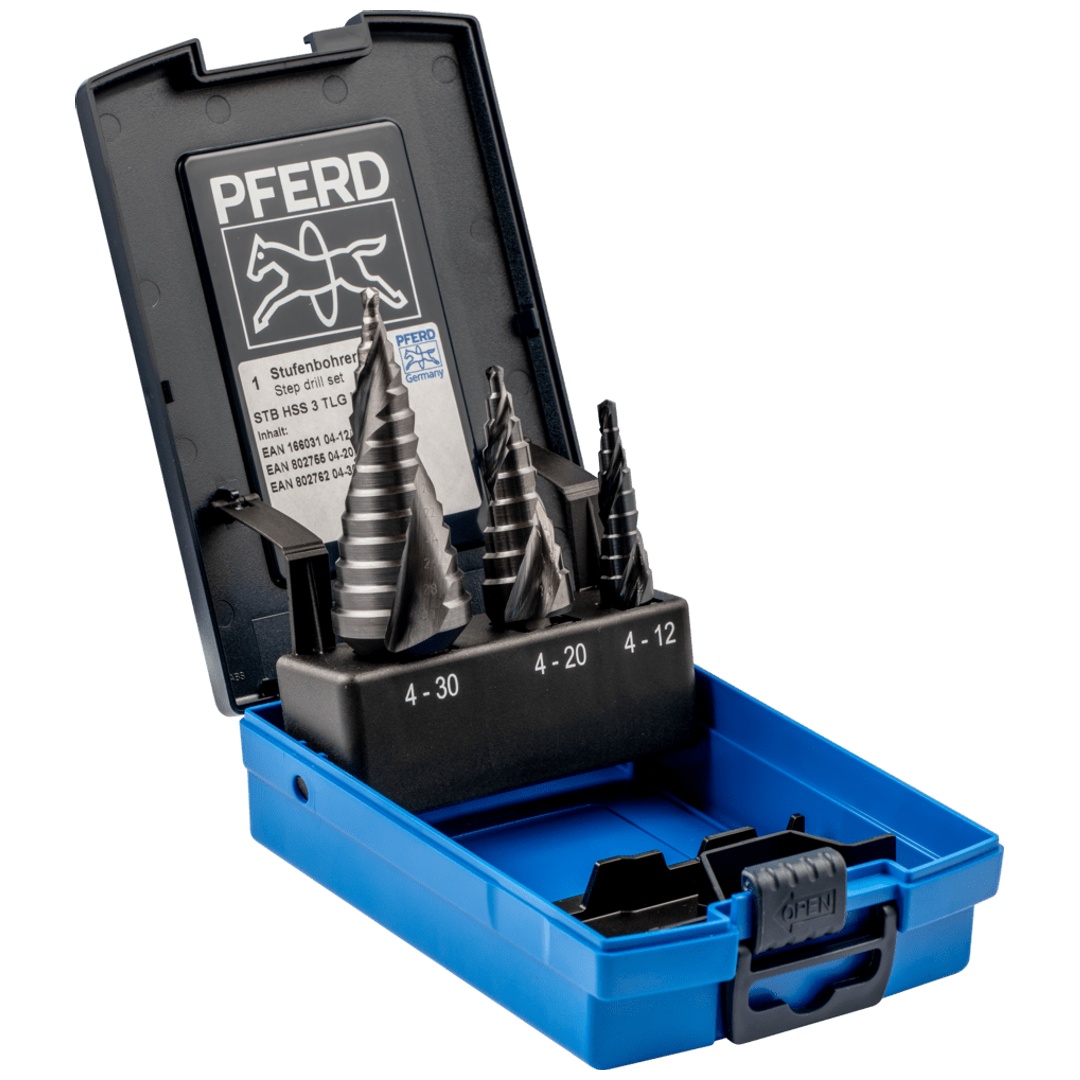 PFERD TOOLS Stufenbohrer-Set HSS HC-FEP 3-tlg.