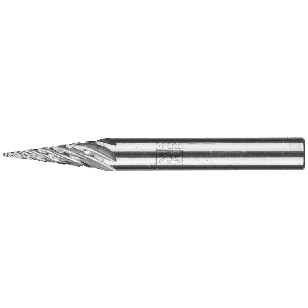 PFERD TOOLS Hartmetall Hochleistungsfrässtift STEEL Spitzkegel SKM Ø 06x18 mm Schaft-Ø 6 mm für Stahl