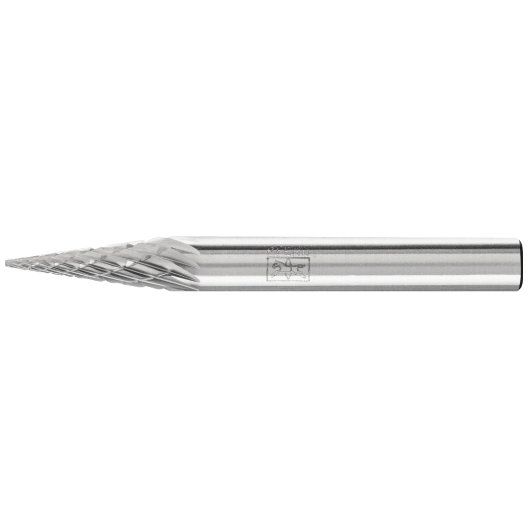PFERD TOOLS Hartmetall Frässtift Spitzkegel SKM Ø 06x18 mm Schaft-Ø 6 mm Z3P universal mittel kreuzverzahnt
