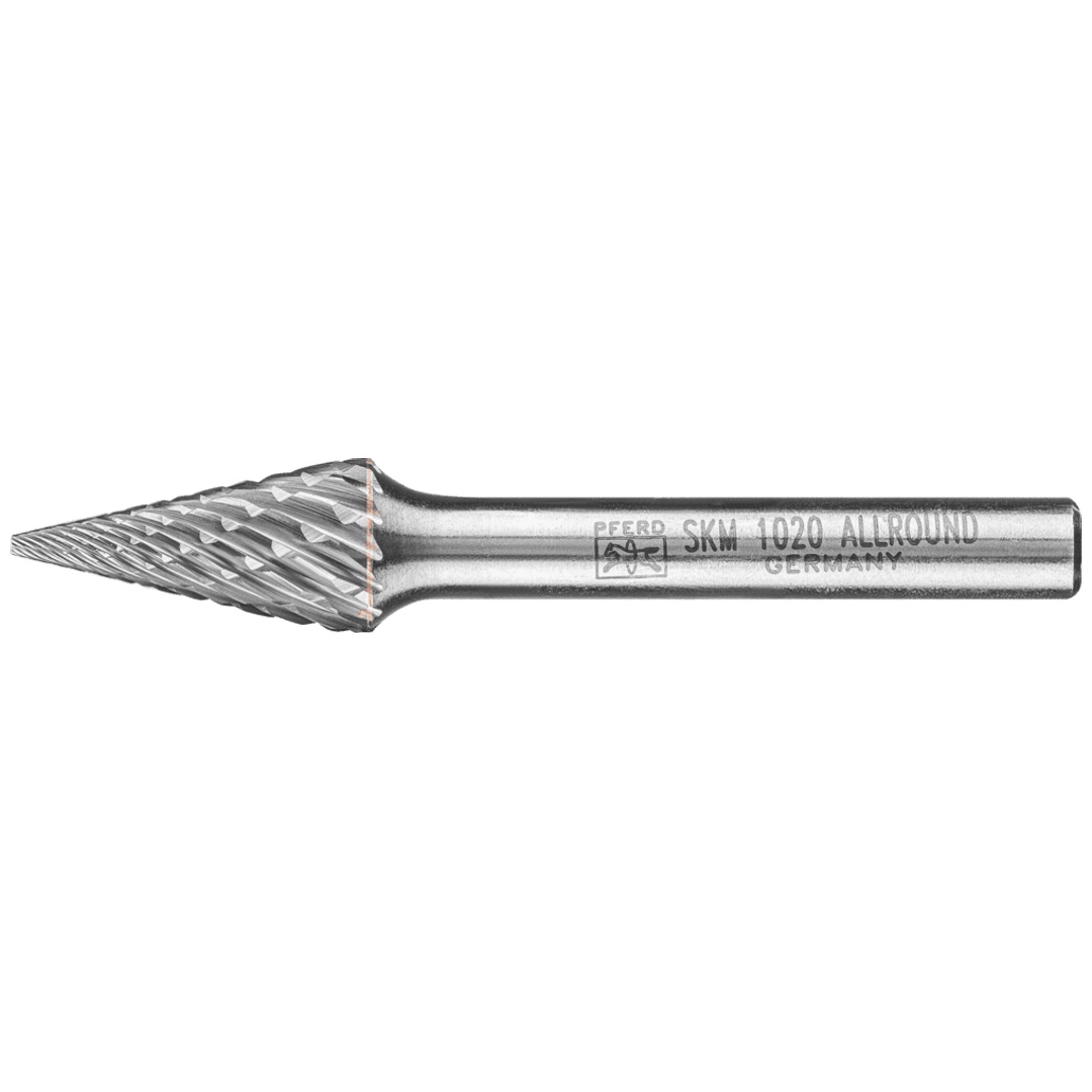 PFERD TOOLS Hartmetall Hochleistungsfrässtift ALLROUND Spitzkegel SKM Ø 10x20mm Schaft-Ø 6mm universal grob