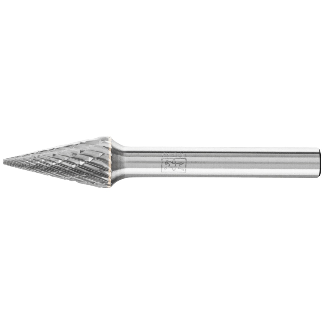 PFERD TOOLS Hartmetall Frässtift Spitzkegel SKM Ø 10x20mm Schaft-Ø 6 mm Z3P universal mittel kreuzverzahnt