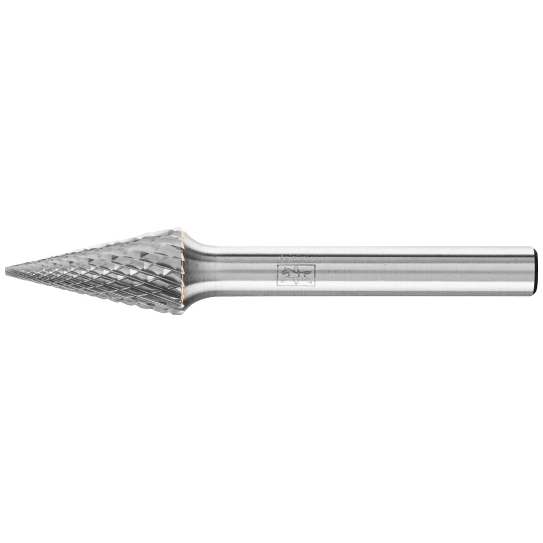 PFERD TOOLS Hartmetall Frässtift Spitzkegel SKM Ø 10x20mm Schaft-Ø 6 mm Z4 universal mittel fein