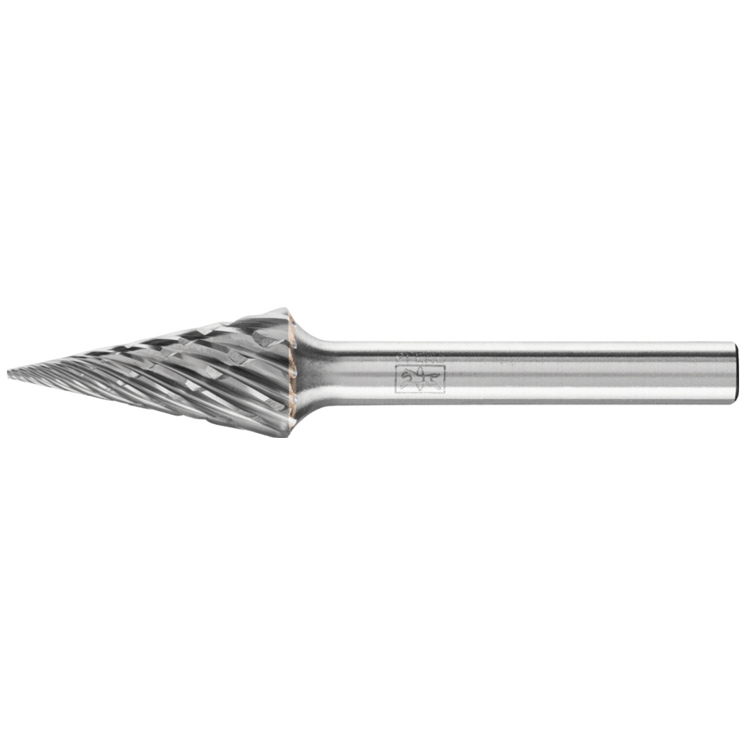 PFERD TOOLS Hartmetall Hochleistungsfrässtift CAST Spitzkegel SKM Ø 12x25 mm Schaft-Ø 6 mm für Gußeisen